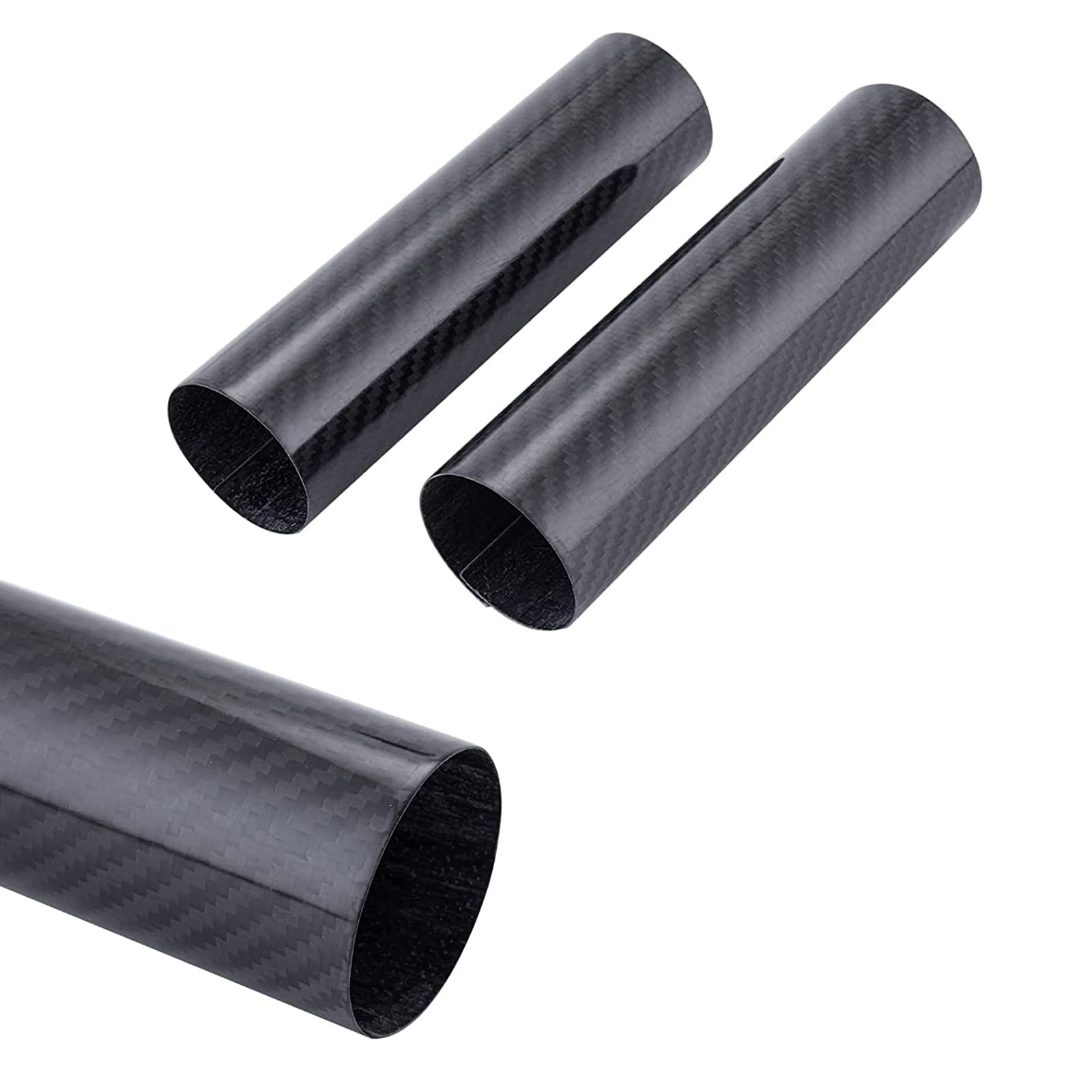 PRO CAKEN Carbon Fiber Motorcycle Front Shock Fork Guard Cover Wrap Shock Absorber Guard Gaiters Gators Boots Adjustable 2Pcs Un