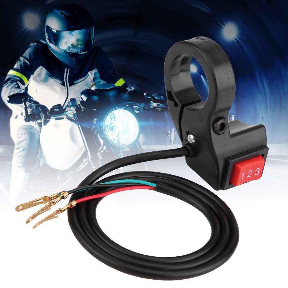 for 3 Speed Switch for ebike Yctze 3-Speed Module Switch 22mm 7/8in Handlebar Electric 3 Speed Module Switch Shift for Motorcycl