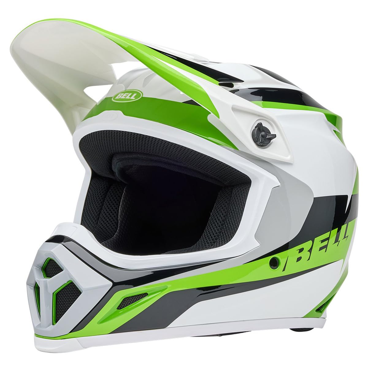 Bell Mx-9 Mips Dirt Helmet (Gloss Rift Green/White - Small)