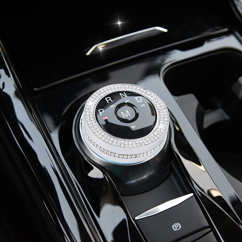 Pifoog Bling Explorer Accessories For Ford 2023 2022 2021 2020 Gear Shift Knob Cover Decal Crystal Prnd Switch Knobs Sticker Car