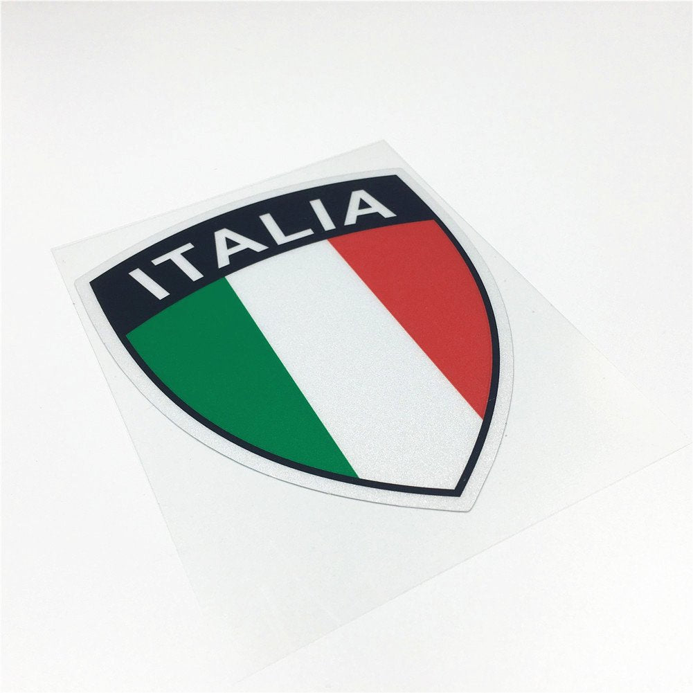 Car Styling Italy Flag Italia Car Sticker Decals Vinyl Tape Reflective For Vespa Piaggio 12X10Cm