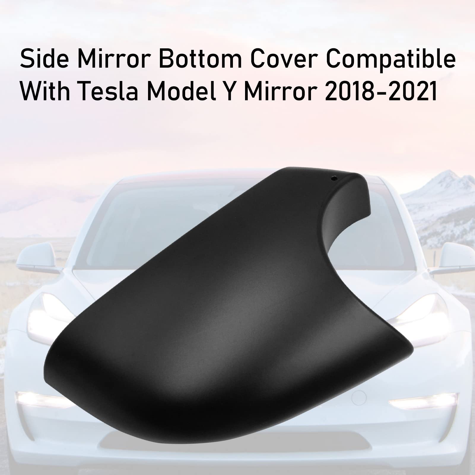 Jaronx Compatible With Tesla Model Y Mirror Lower Cover 2018-2024,Left Drive Side Rearview Mirror Base Cover Trim, Side Mirror B