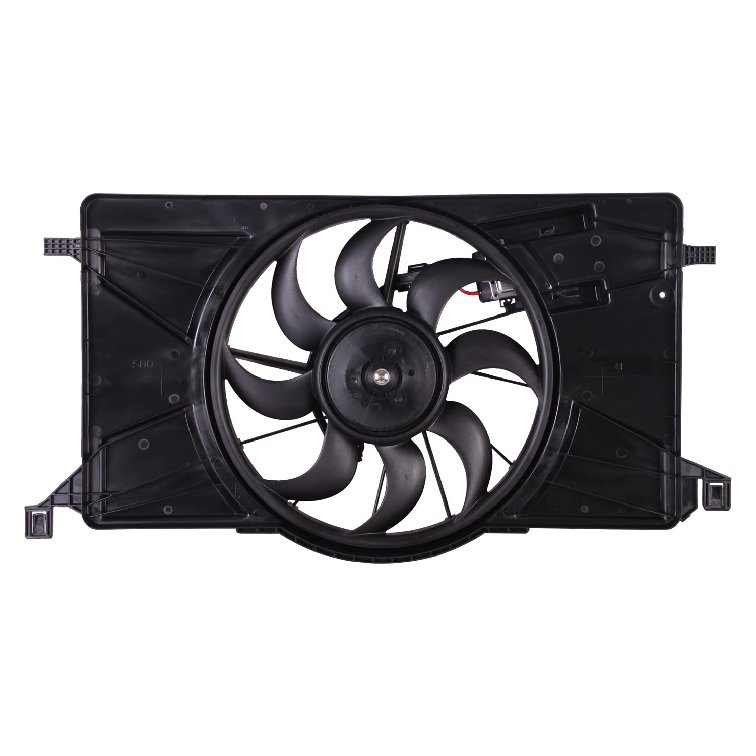 TYG OE Replacement(CAPA Quality) Cooling Fan Extra Silent for 2012-2018 Ford Focus 2.0L | OE No. BV6Z8C607K | Partslink No. FO31
