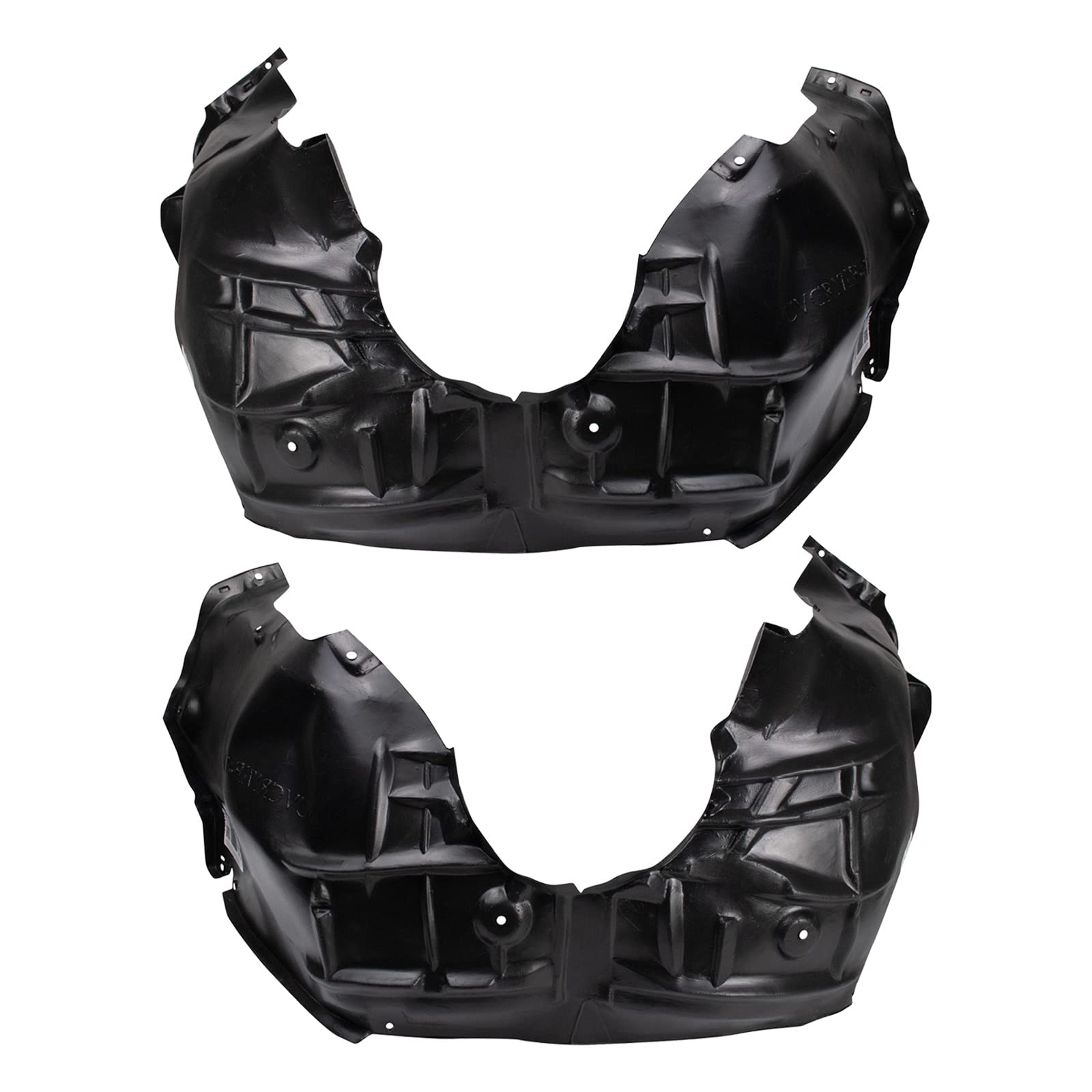 Trq Front Inner Fender Liner Set Compatible With 2016-2019 Chevrolet Cruze Gm1248264 Gm1249264