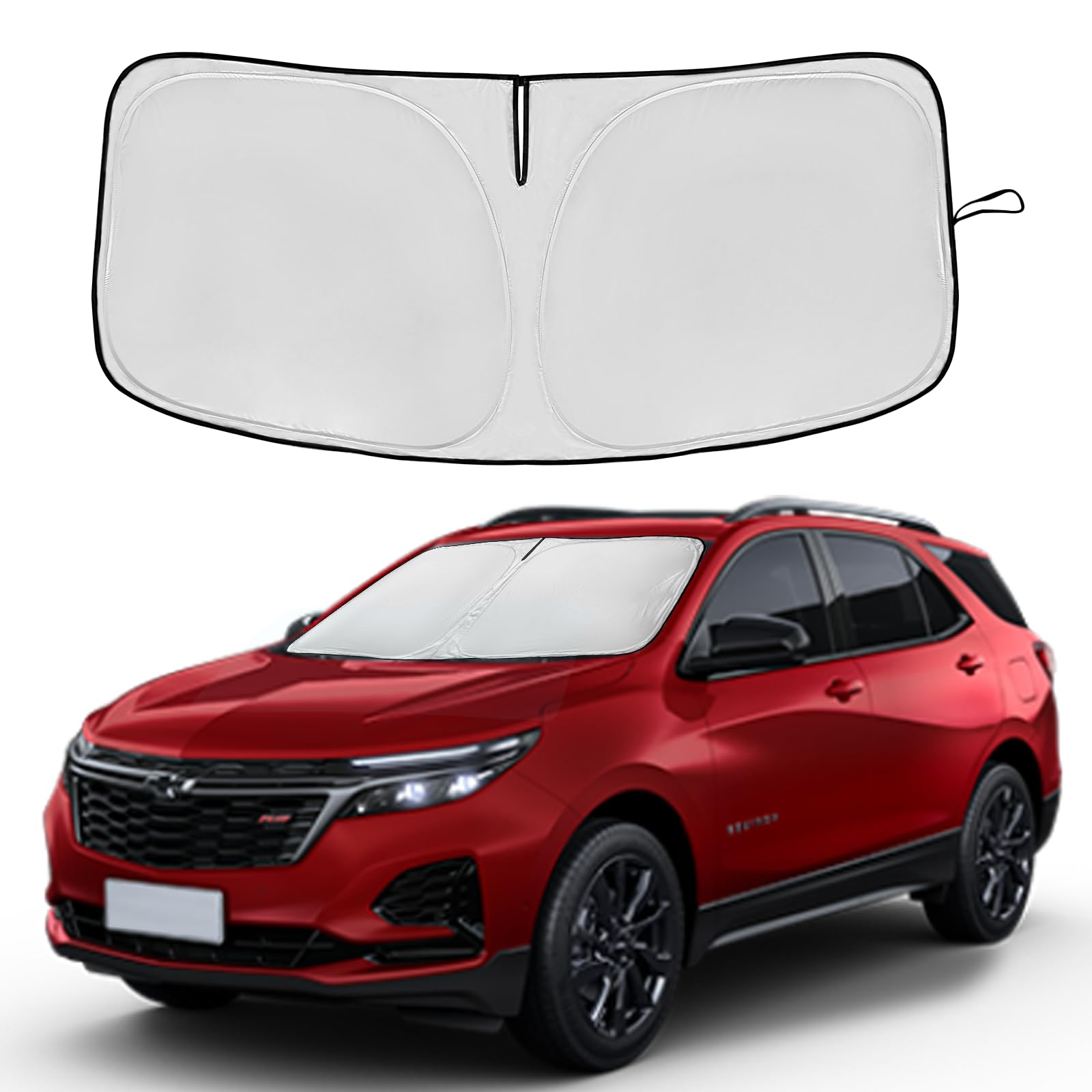 For Chevrolet/Chevy Equinox 2018-2024 2025 Windshield Sun Shade Front Window Shade Custom Fit Equinox Accessories Sun Visor Fold