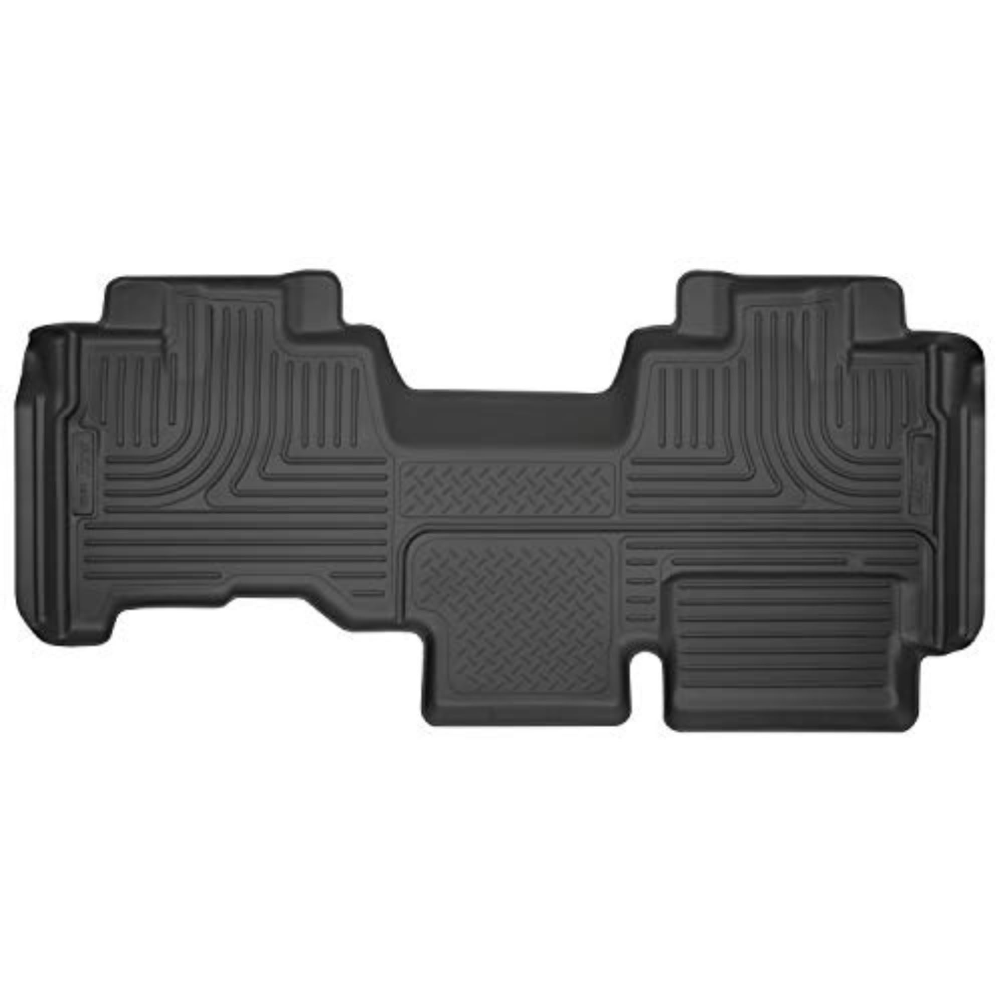 Husky Liners Weatherbeater Floor Mats | Fits 2009-2014 Ford F-150 Supercab | 2Nd Row, 1-Pc Black - 19351