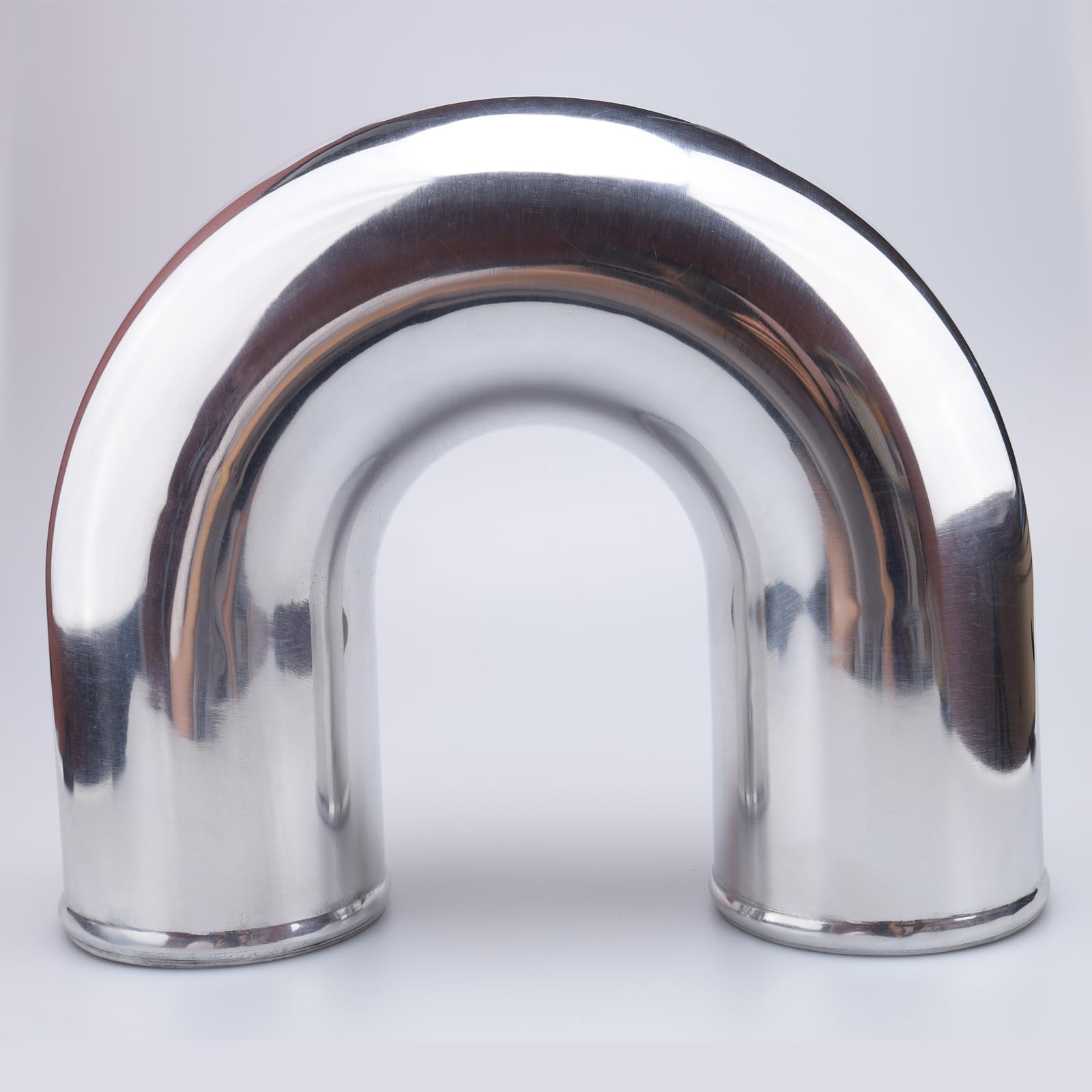 Ac Performance 4'' (102Mm) Od 180 Degree Aluminum Elbow Intercooler Pipe Air Intake Tube, 1D Radius, Center To Center Distance 8