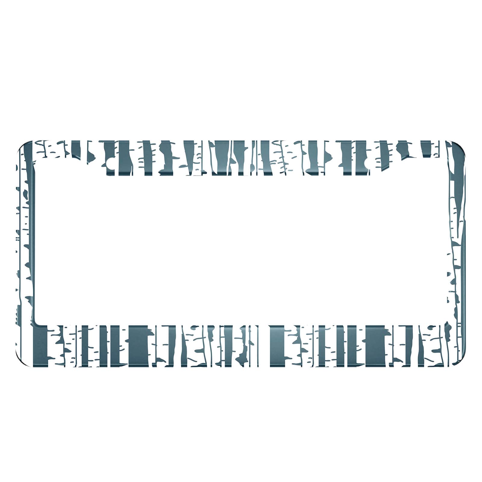 Hosnye Birch Trees License Plate Frame Simple Doodle For You Design Metal License Plate Cover Front Plates Frames Car Tag Frame