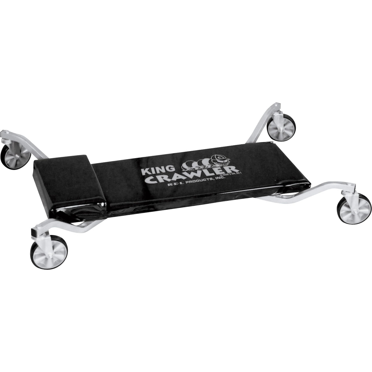 Traxion 1-200 King Crawler Rolling Automotive Mechanic Creeper W/All-Terrain 5'' Casters,Black