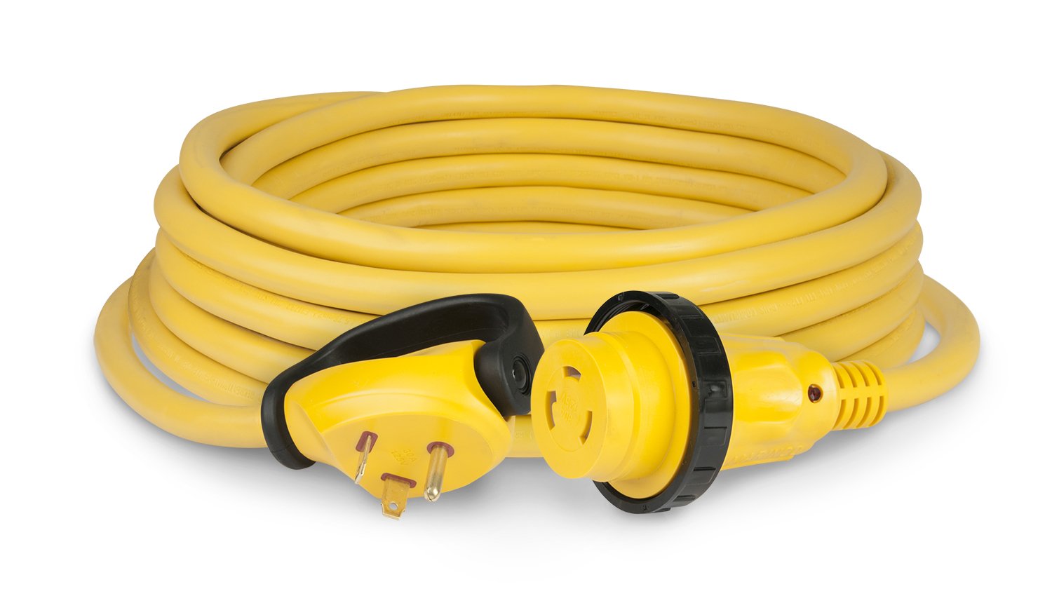 Parkpower By Marinco 25Spp.Rv 30 Amp 125V Swivel Handle Rv Power Cord, Yellow, 25'