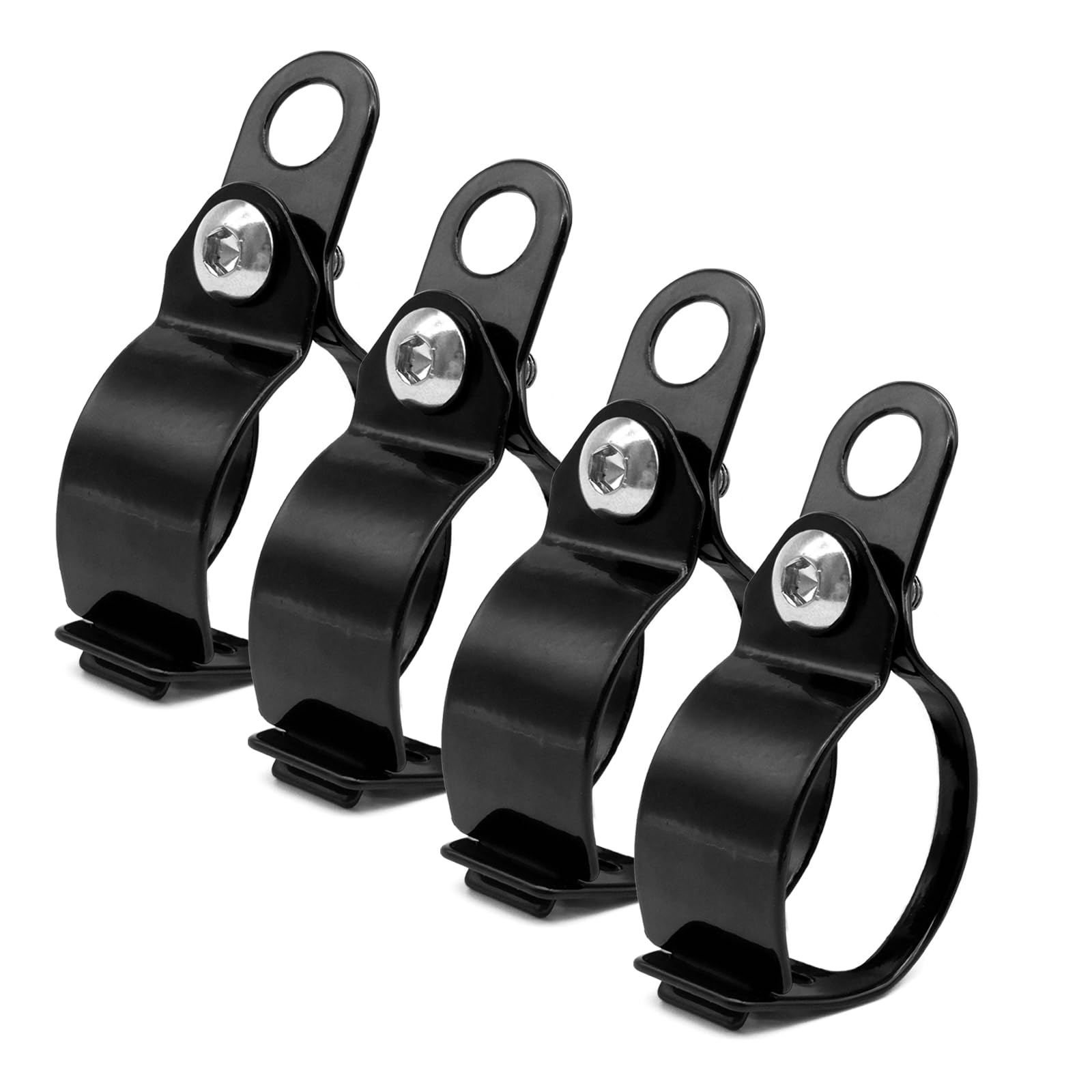 2 Pairs Aluminium Alloy Motorcycle Fork Indicator Brackets, Universal Motorcycle Turn Signal Light Indicator Blinker Mount Brack