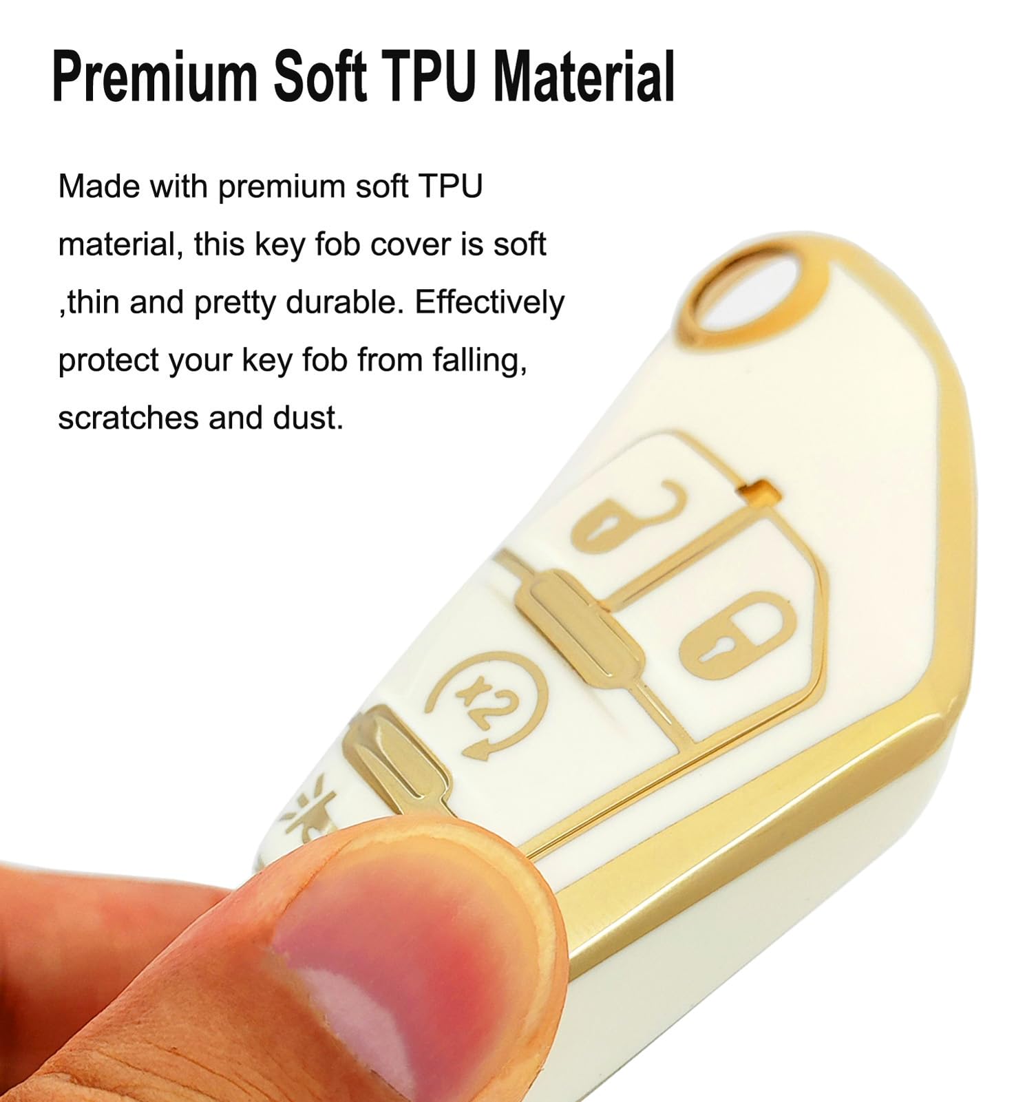 Arruweer Key Fob Cover Case Fit For 2020 2021 Jeep Wrangler Jl Jlu Rubicon Jeep Gladiator Jt Sahara Jlu