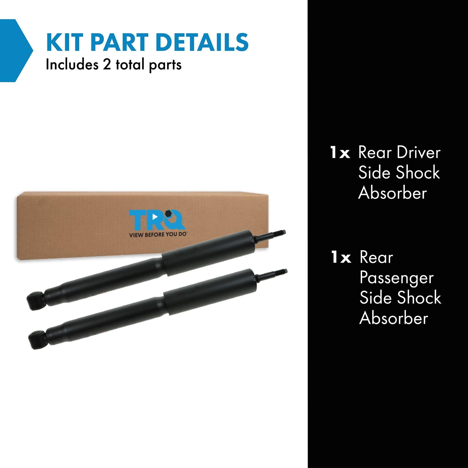 Trq Rear Shock Absorber Set Compatible With 1994-2004 Ford Mustang