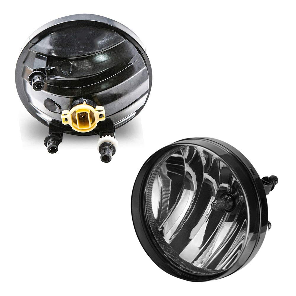 TOPSCOPE Fog Lights Replacemnt for 2007-2013 GMC Sierra 1500 2007-2014 GMC Sierra 2500 3500HD Fog Lamps with Smoke Lens H8 12V 35W Halogen Bulbs Universal Switch and Wiring Kit 25831948, GM2593161