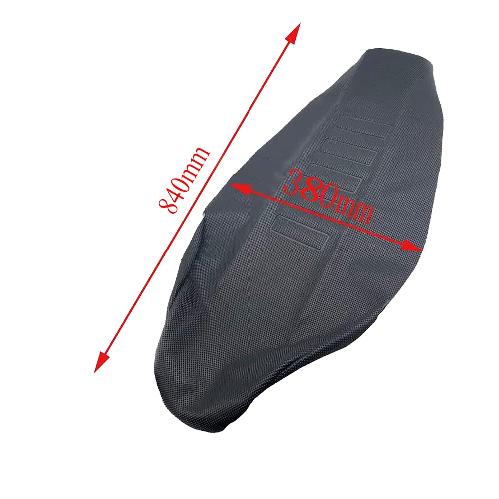 Motorcycle Universal Seat Cover Non-Slip Thick 3D Particles Suitable Rubber Striped Grip Gripper Soft For Crf Wr Wrf Rmz Yzf Sxf Exc Exc Xc Sx Cr Klx 250 Dirt Pit Bike Motocross Off Road Motorbike