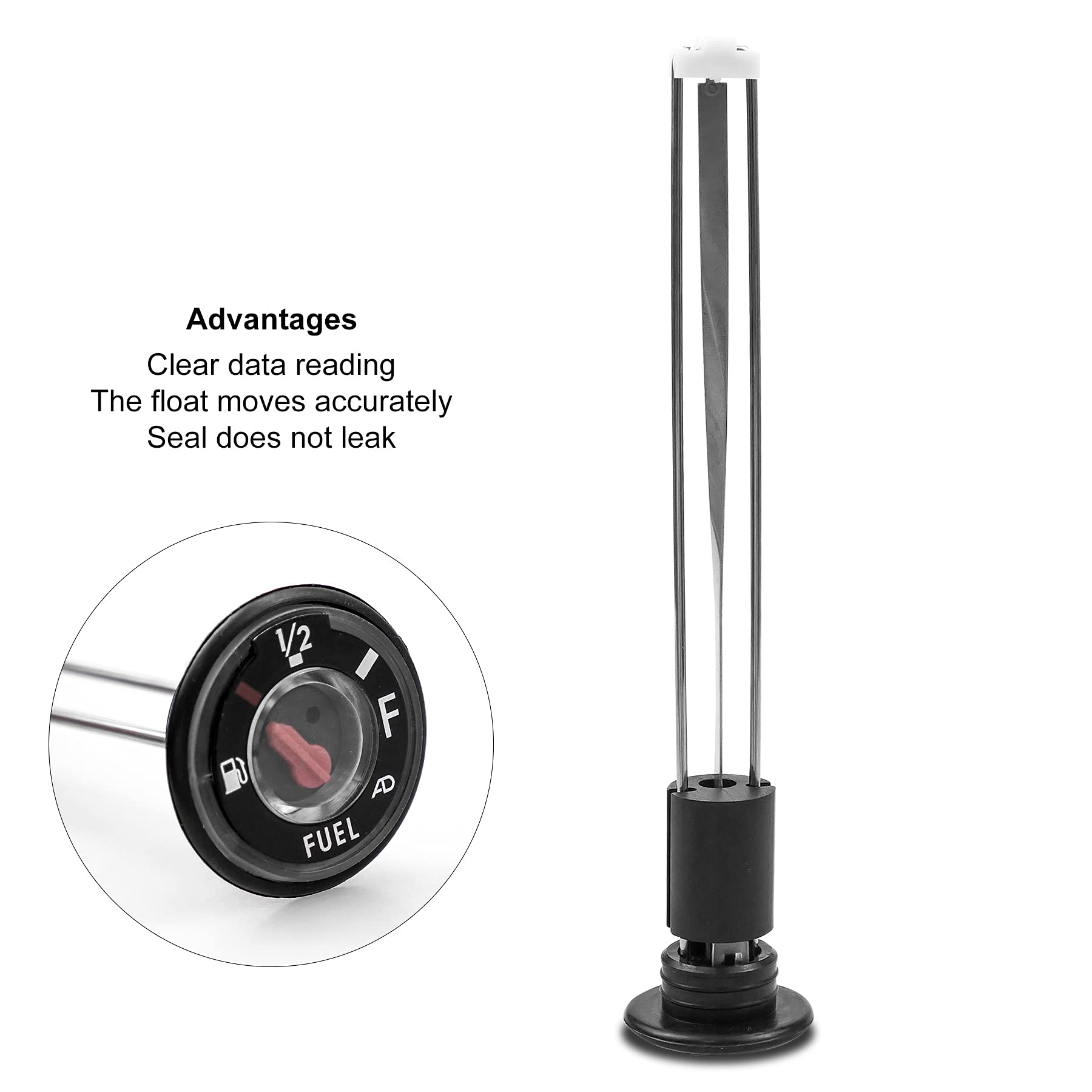 Gas Tank Fuel Gauge Meter Fit For Yamaha Grizzly 600 Big Bear 400 Kodiak 400 1996-2012, Replace 4Sh-24260-11-00 4Sh-24260-10-00