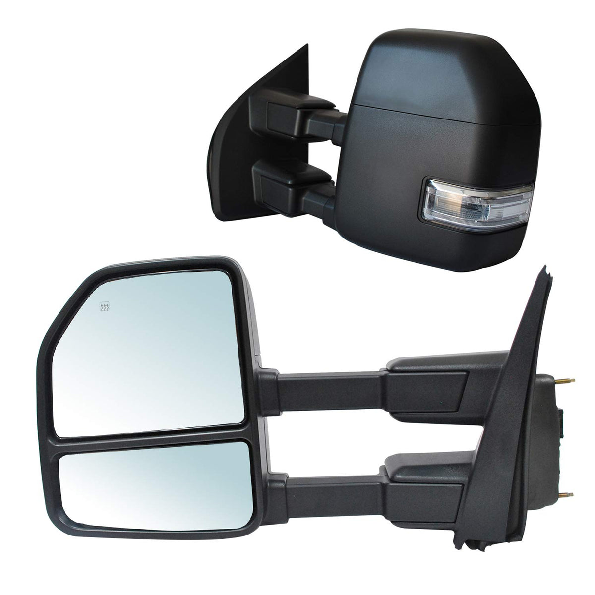 Jzsuper 2017 2018 2019 2020 Towing Mirrors Fit For Ford F250 F350 F450 F-550 Super Duty Pickup Truck With Power Heated Turn Sign