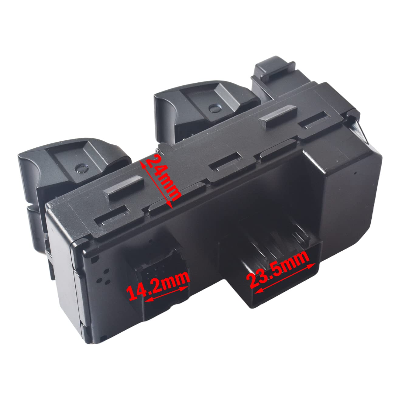 RIRECUjP Driver Side Power Master Window Switch for 2007-2013 Chevy Silverado/GMC Sierra, Black, ABS Material, OE Replacement 25789692