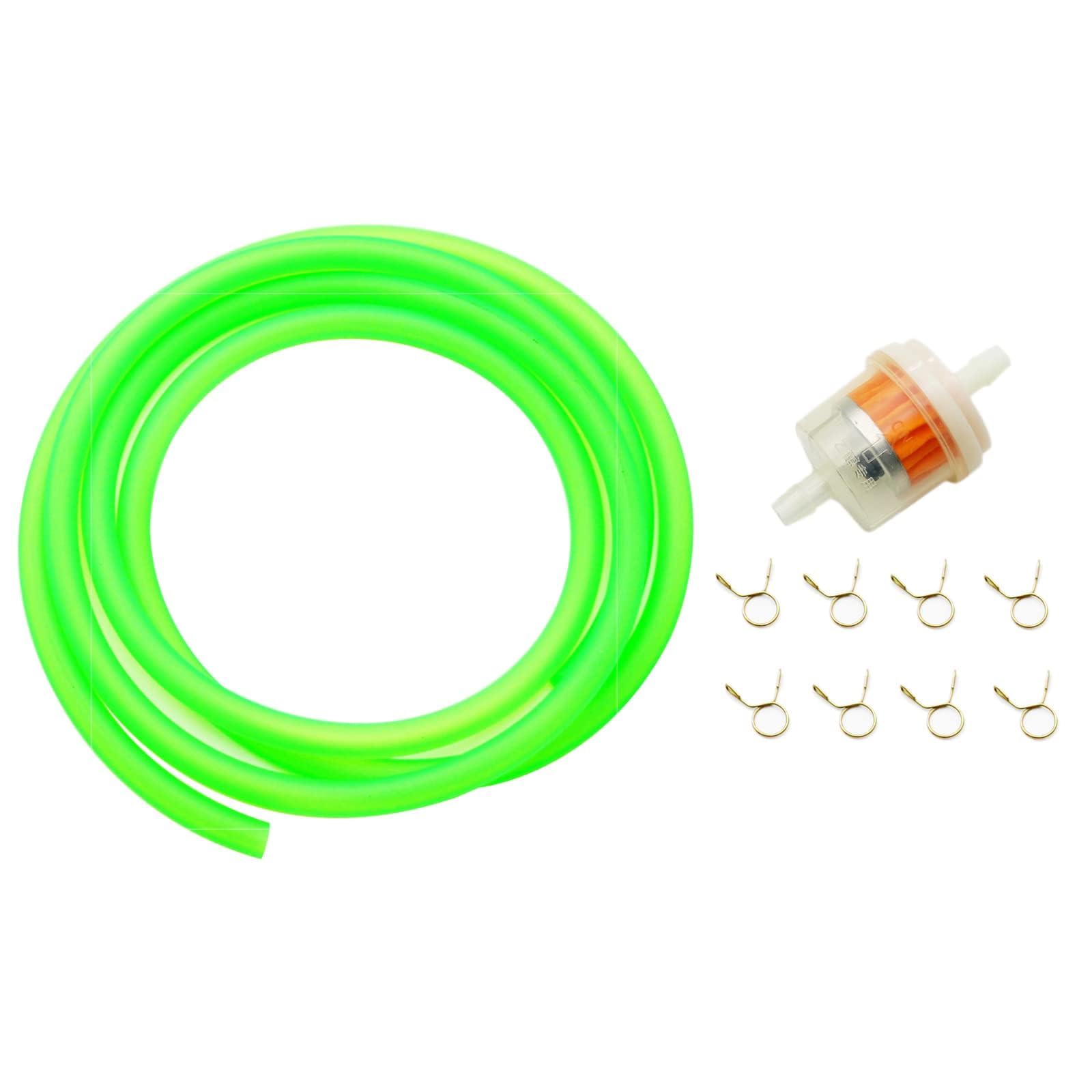 Pro Bat 3/16 Inches 5Mm Gy6 150Cc Hose Gas Fuel Line For Atv Dirt Bike Go Kart Moped Pocket Bike (1.5M/59'', Green)
