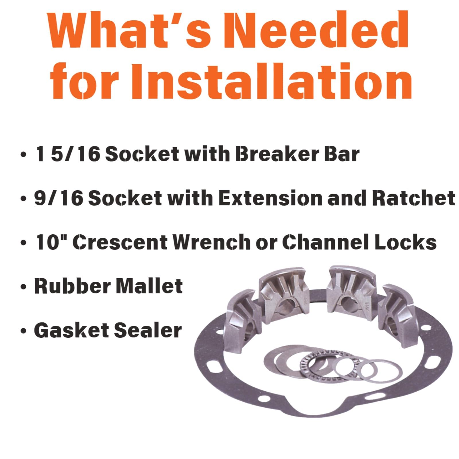 Mile Marker 501 Hubs Conversion Service Kit Fits Np203 Transfer Case - Full Time 4Wd Vehicles - Reduces Wear & Tear - Improved Fuel Economy - Exceptional Performance & Reliability