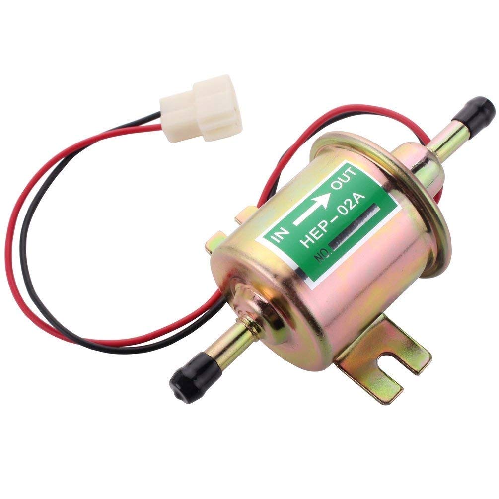 Electric Fuel Pump 12V Electric Transfer Universal Low Pressure Gas Diesel Fuel Pump 2.5-4Psi Hep-02A