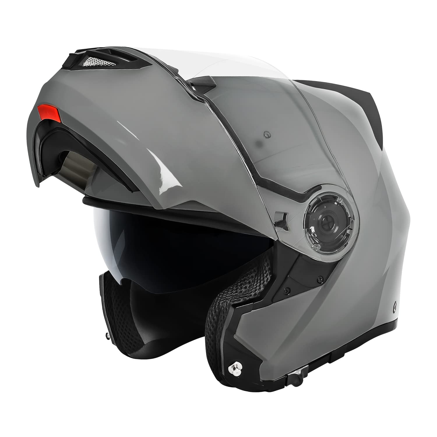 VCAN VX28 Full Face Modular Flip-Up Motorcycle Helmet ECE & DOT Approved, Coolmax Cheek Pad & OTG Ready