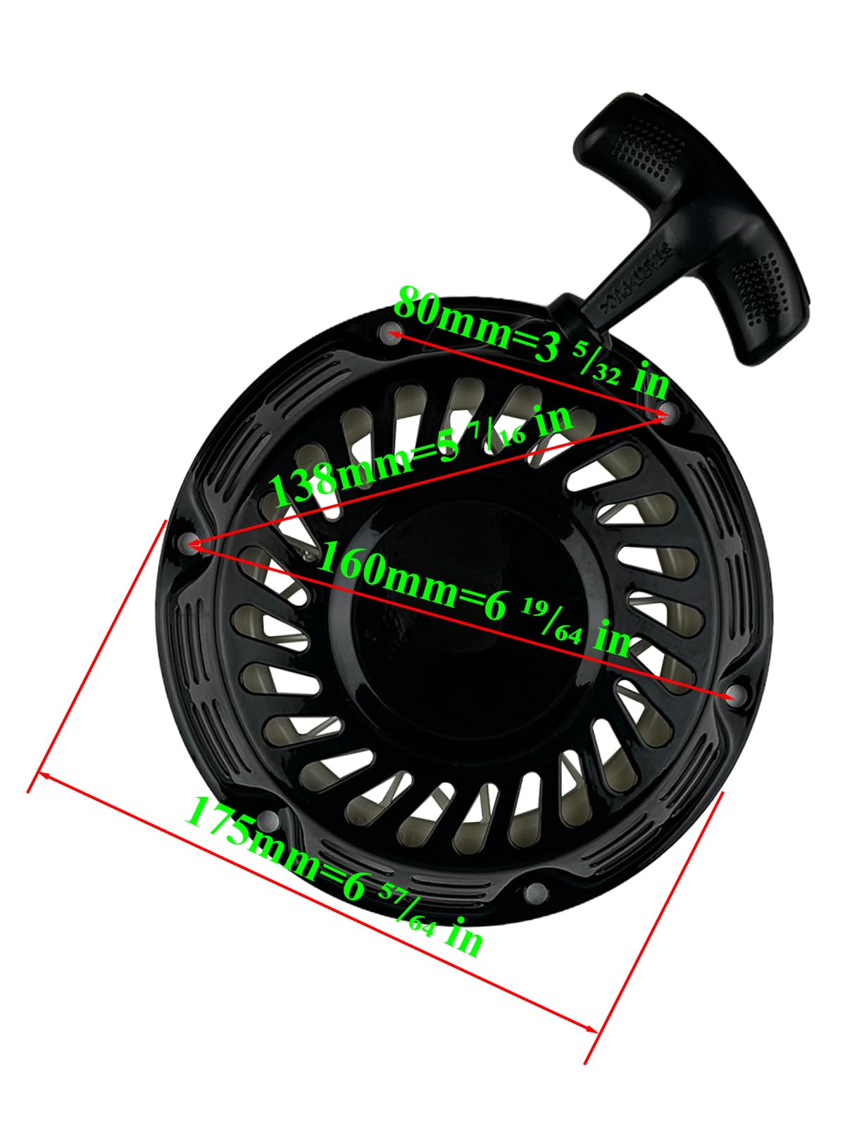 Yamakato Pull Start Assembly For Predator 212 Recoil Starter Aftermarket For Champion Generator Coleman Ct200U Ex Bt200X 196 224