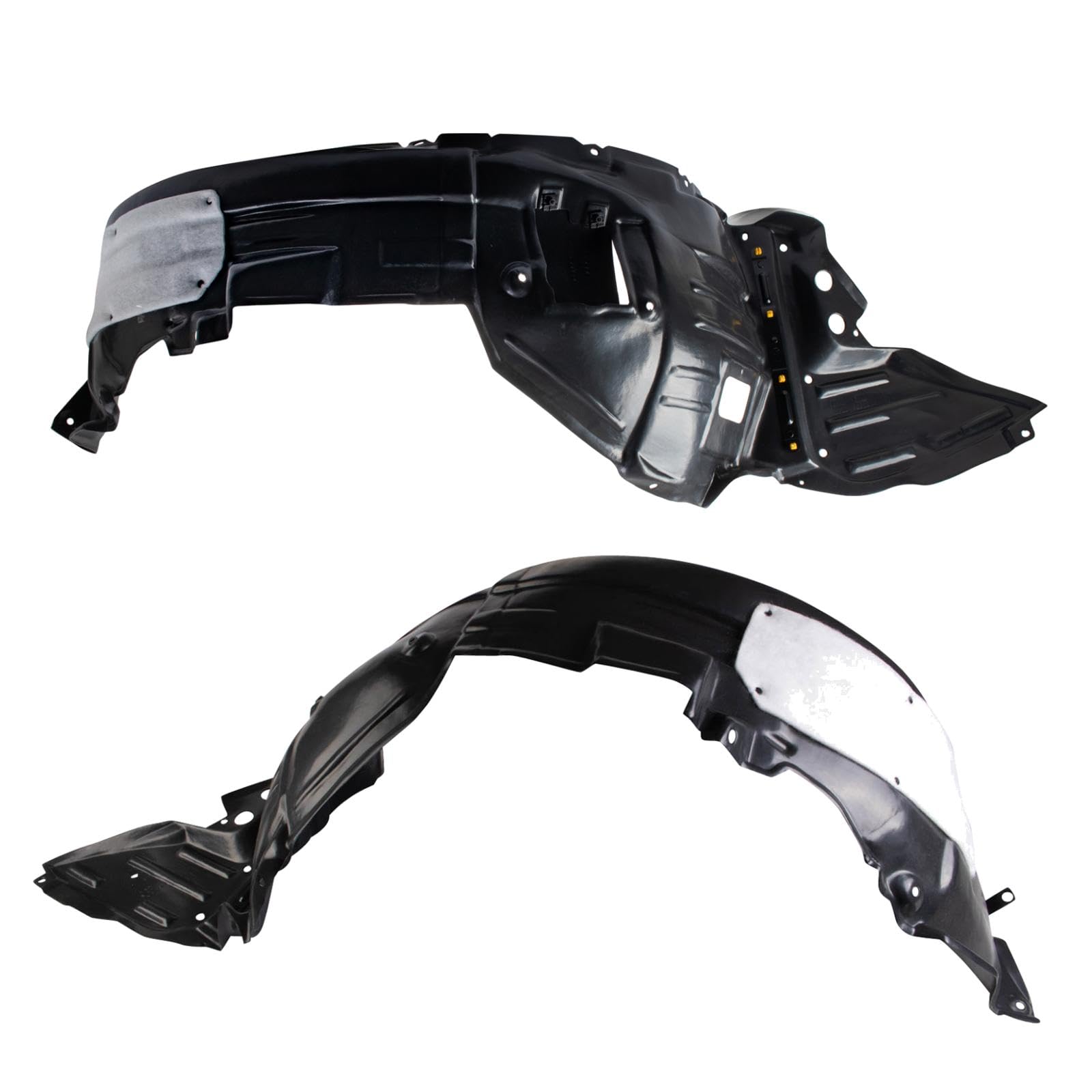 Trq Front Inner Fender Liner Set Compatible With 2013-2016 Lexus Gs350 Gs450H Lx1248122 Lx1249122