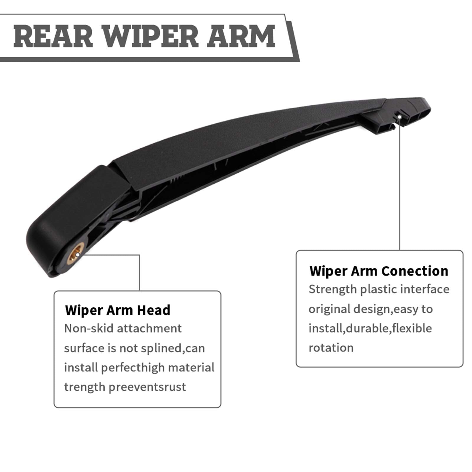 Hodee Rear Wiper Arm Blade Nut Set Replacement For Ford Escape 2008-2012 Flex 2009-2019,Mercury Mariner 2008-2011,Mazda Tribute