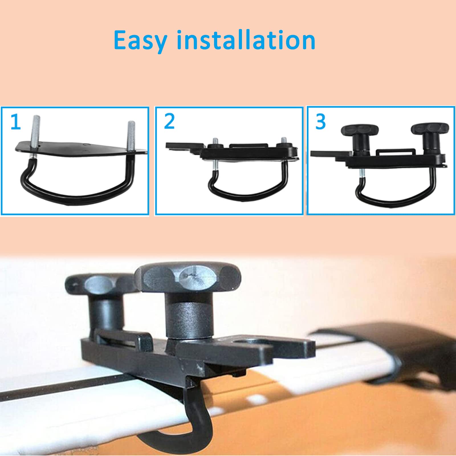 ATNVIDSG Roof Box U-Bolt Clamps/Roof Rack Clamps car Truck Universal Stainless Steel U Brackets Installation Accessory 85mm Insi