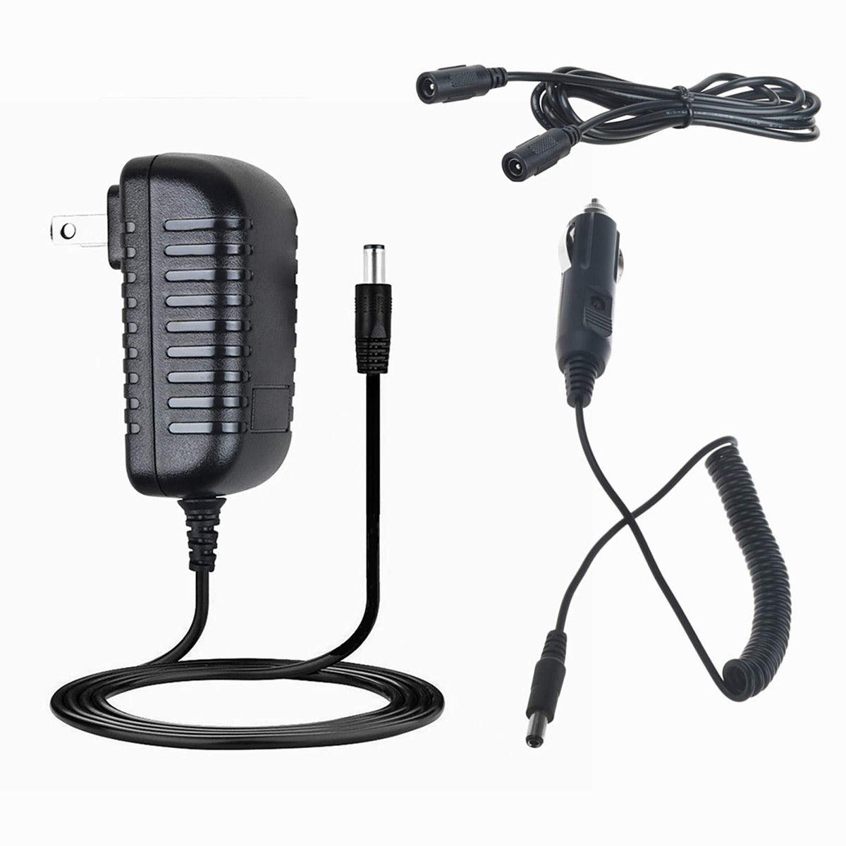 Hispd Ac/Dc Adapter For Everstart Maxx 1200 Peak Amps Jump Starter With Air Compressor And Inverter Ever Start 1200A 600A Jumpstarter Box Lot 11480 Power Supply Charger Cigarette Lighter Plug