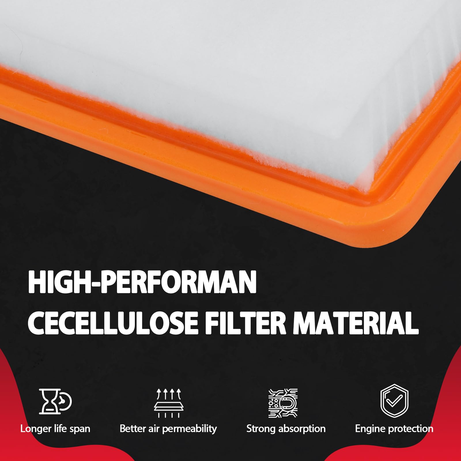 A3212C Engine Air Filter Kit Fit For 2018-2023 Chevy Traverse/ 2019-2023 Chevy Blazer/ 2017-2023 Gmc Acadia/ 2018-2023 Buick Enc