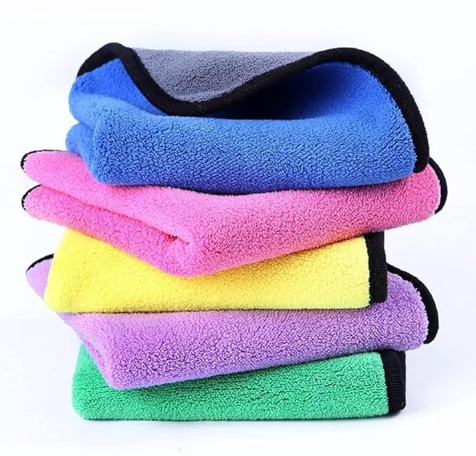 Relatable Ultrasoft, Professional Thick and Quick Drying Car Microfiber Cleaning Towel 80GSM Polishing Waxing Auto Detailing Tow