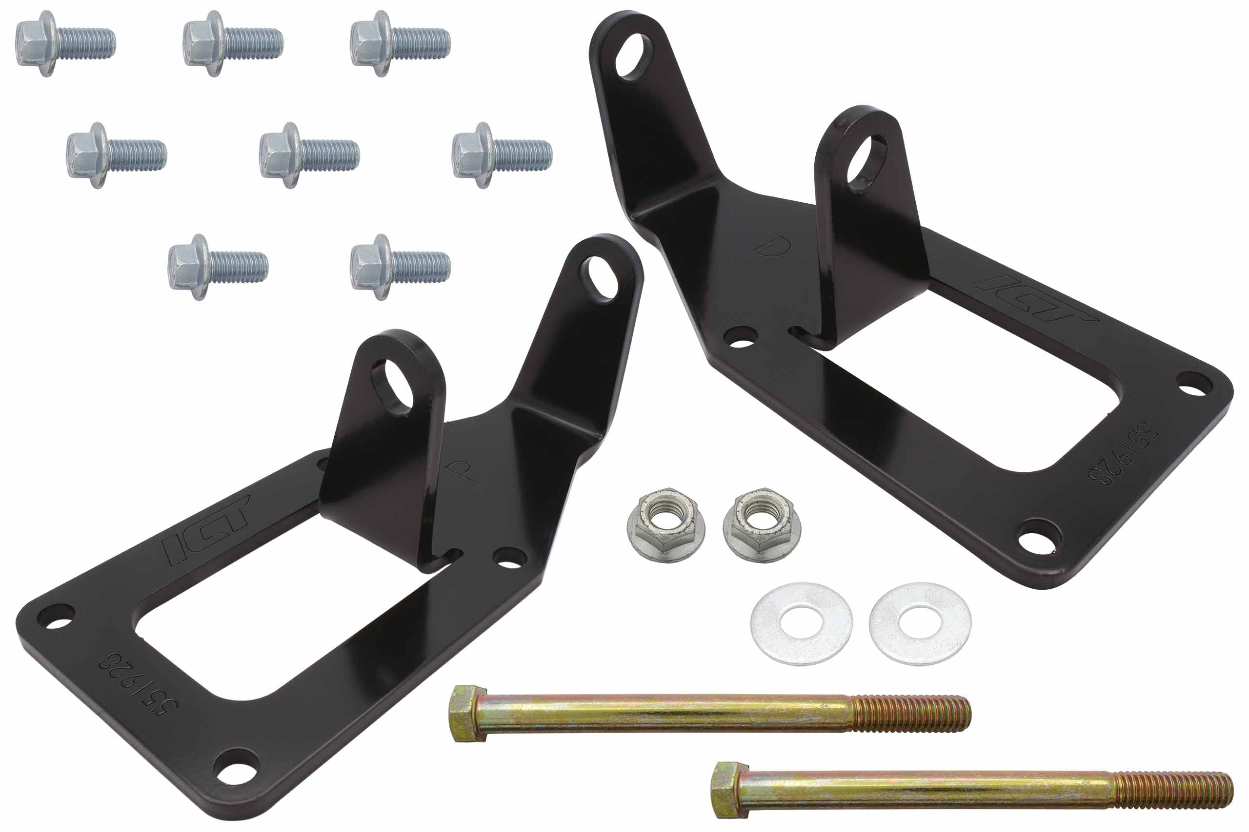 Ict Billet 1975 To 1987 Sbc To Ls Swap Engine Mount Steel Clamshell Bracket Motor Conversion Black Powder Coated Finish Heavy Du