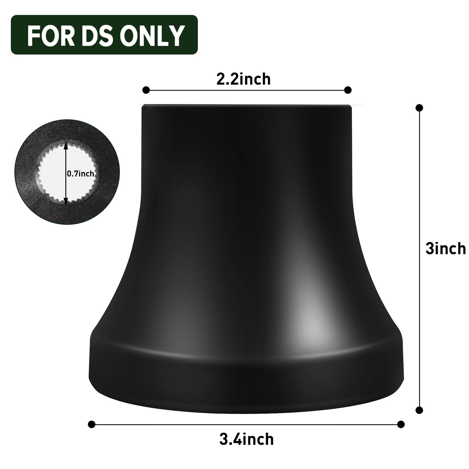 Qymopay Steering Wheel Adapter Golf Cart Steering Wheel Adapter For Club Car Ds Black Golf Carts Mounting Adapter (Black)