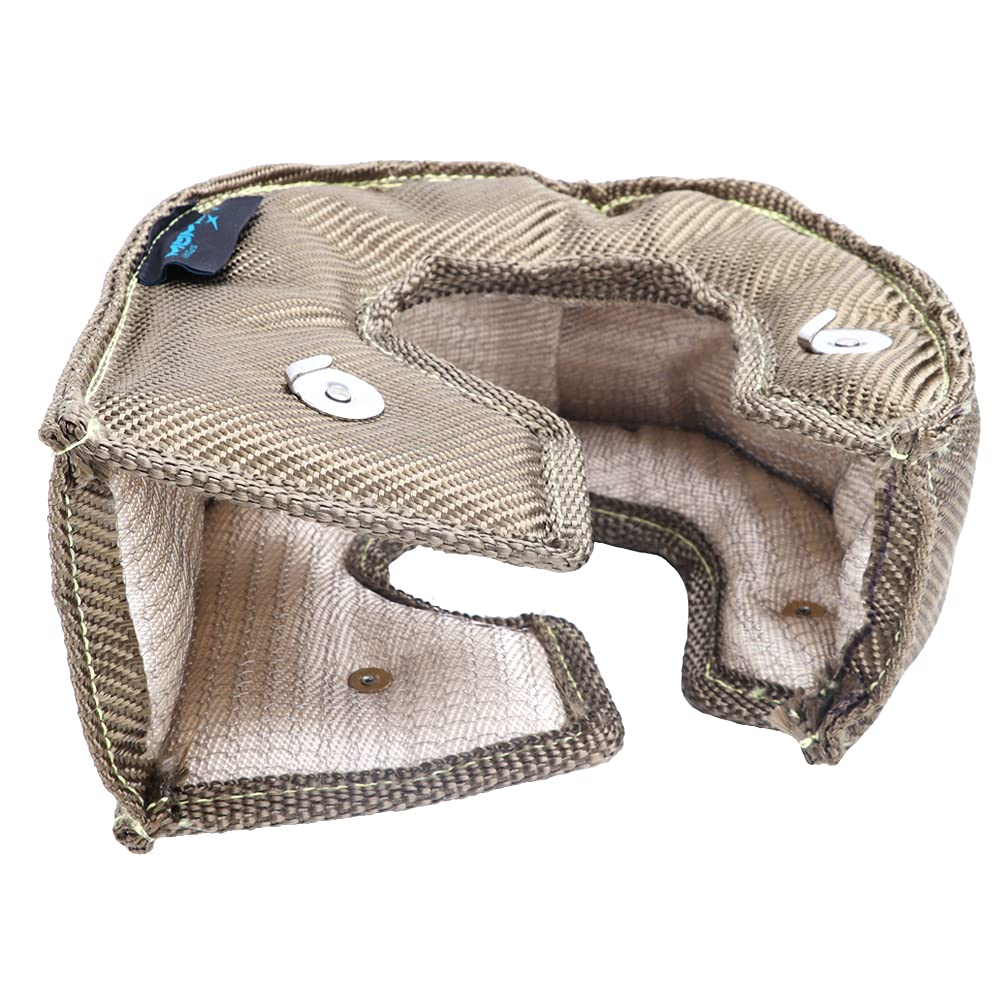 Hiwowsport Fireshield T4 Titanium Turbo Blanket T4 Cover Turbocharger Heat Shield Cover Fastener Springs For T4