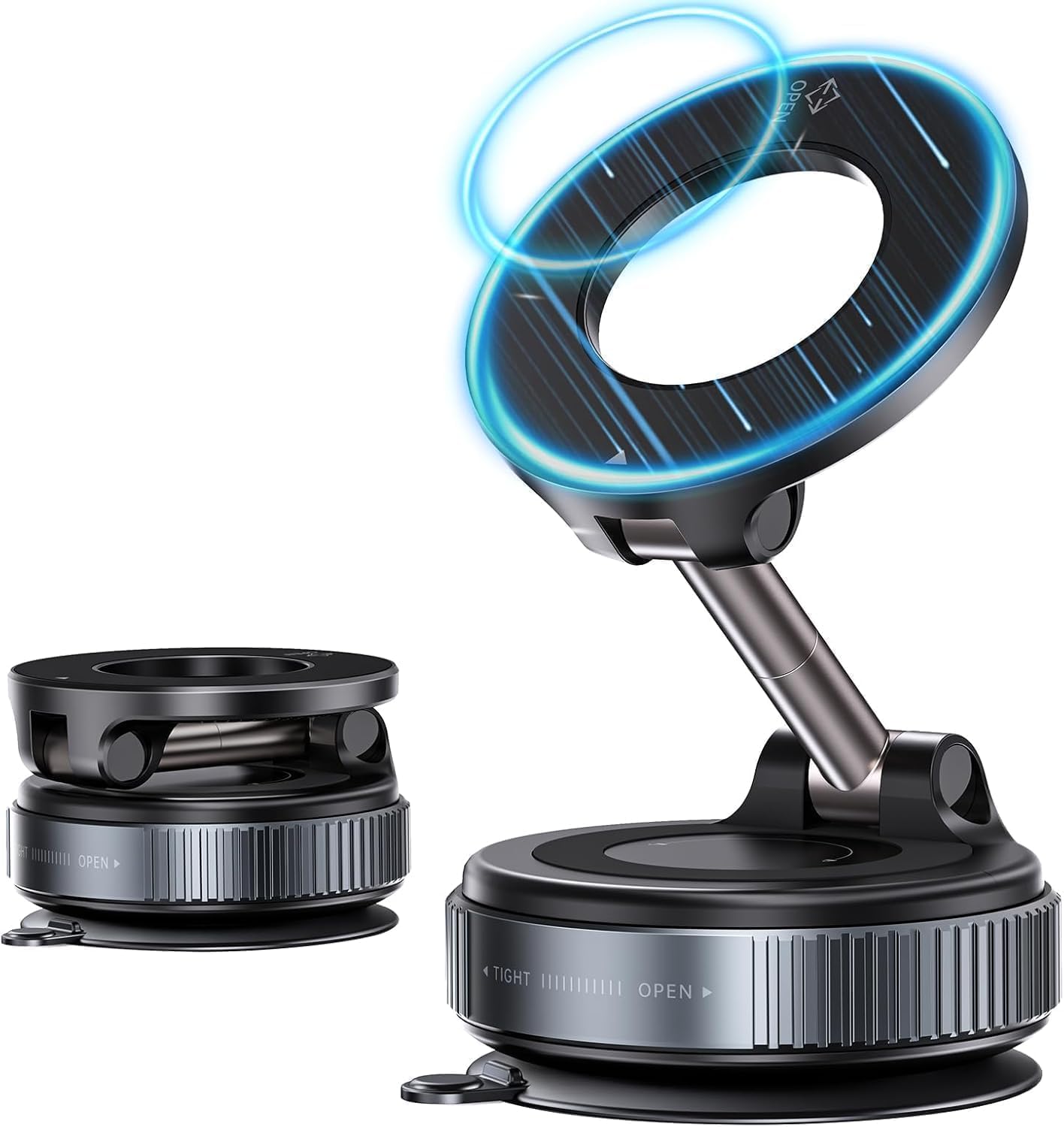 Minely Worldwide Retails Car Mobile Mount Holder | 2026 Magnetic Dashboard Phone Stand with Vacuum Suction Base | 360 Adjustable