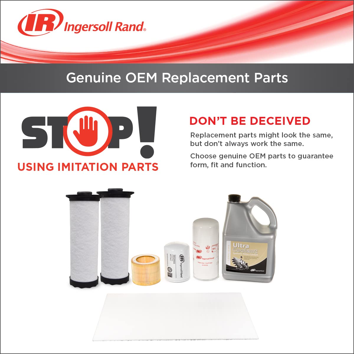 Ingersoll-Rand Oem Air Filter Element For Models 2545, 7100 & 15T,