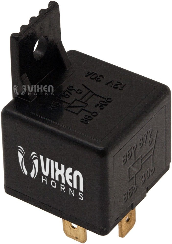 Vixen Horns 4-Pin Horn Relay 30A/12V For Train/Air Horn - Bundle Of Three Relays Vxa7444-3