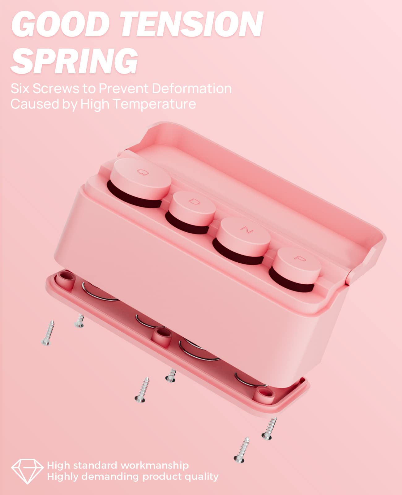 Joytutus Coin Holder For Car Change Organizer Universal Storage Coin Money Dispenser Fit For Most Car Trucks Accessories(Pink, 1