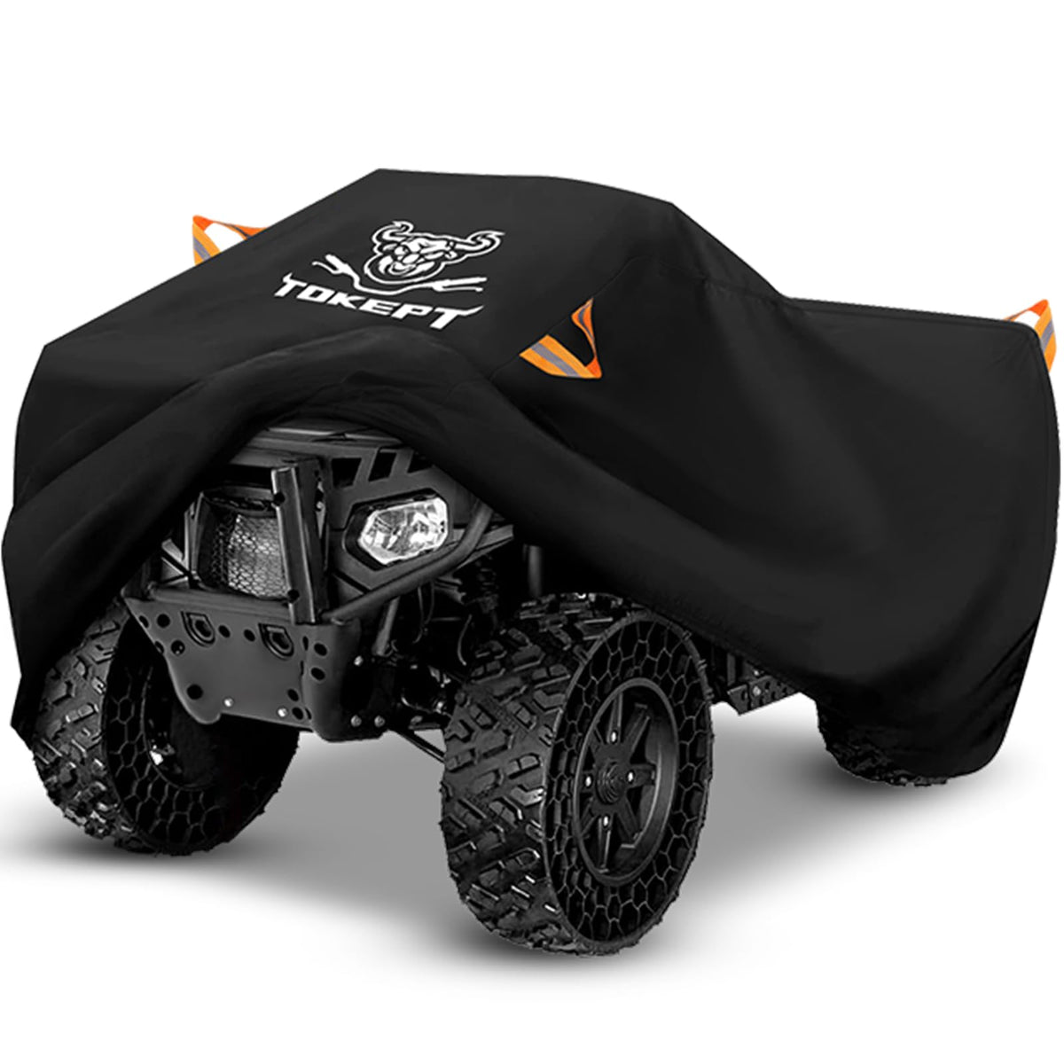 Tokept ATV Cover, Waterproof Heavy Duty 4 Wheeler Cover Quad Cover All Season Weather Proof Outdoor UV Protection for 82 Inch Po