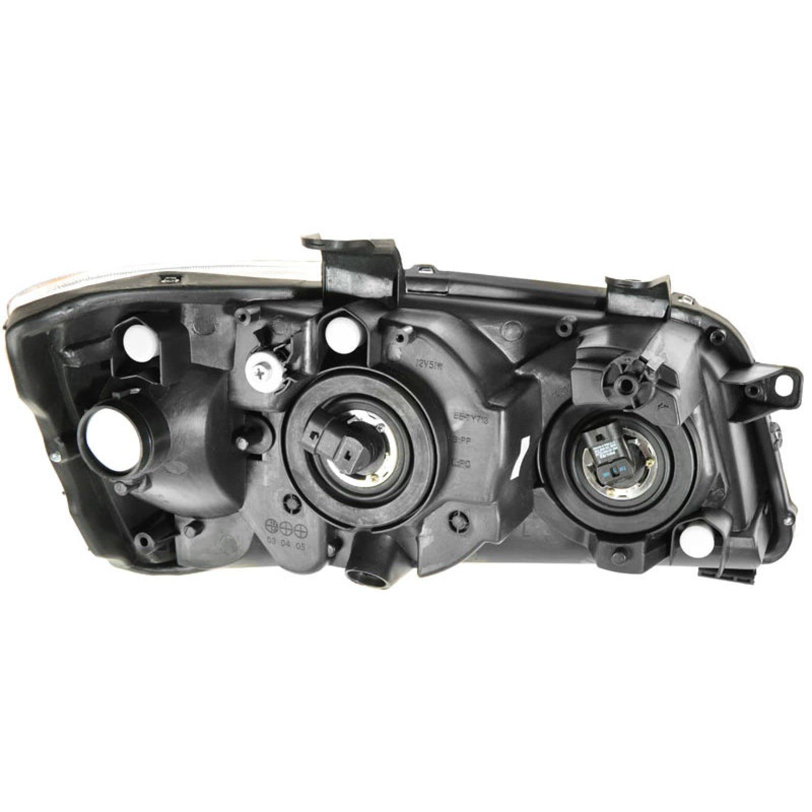 Trq Driver & Passenger Side Headlight Assembly Set Headlights Driver & Passenger Side Compatible With 2001-2003 Toyota Highlande