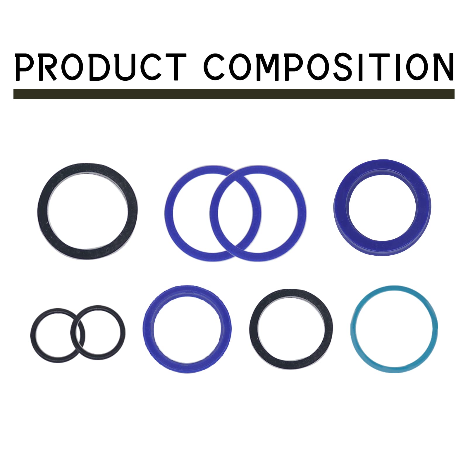 Vanshly Rotary Lift Kits Cylinder Seal Kits Fits For Spo9 Sp0A9 Spo7 Spoa7 Spo88 Fj783 Fj7664 Texas Hyd, Bh-7511-11，Fj783-12Th，Hydraulic Cylinder Kit