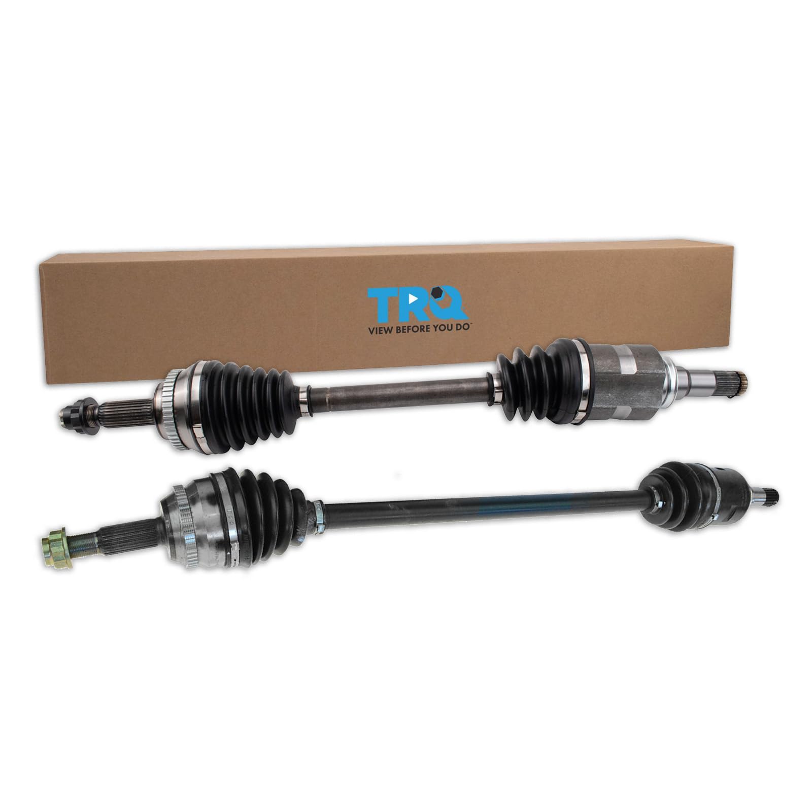 TRQ Front CV Axle Shaft Assembly Set Compatible with 09-18 Corolla 03-13 Matrix 03-10 Vibe
