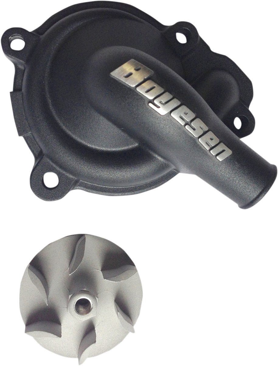 Boyesen WPK-80B Supercooler Water Pump Cover and Impeller Kit Black