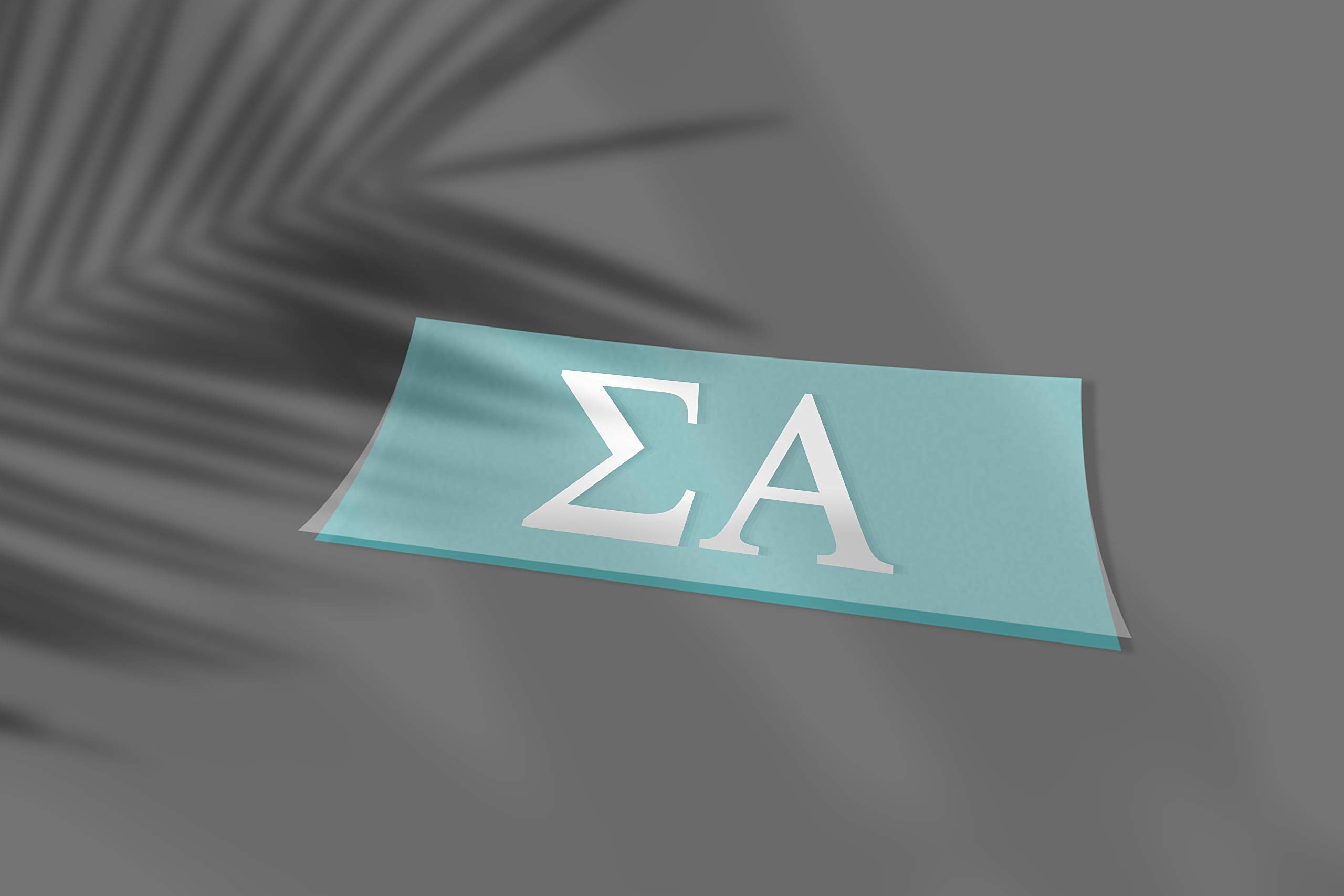 Pro-Graphx Sigma Alpha Greek Sorority Sticker Decal, 2.5 Inches Tall, White