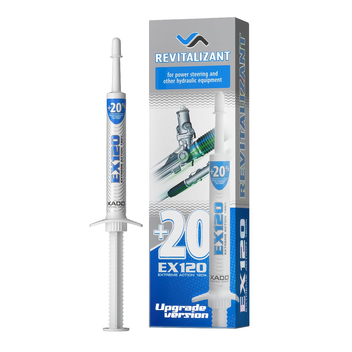 Xado Power Steering Fluid Oil Additive Ex120 - Metal Repair Conditioner And Revitalizant For Steering Wheel Booster And Hydrauli