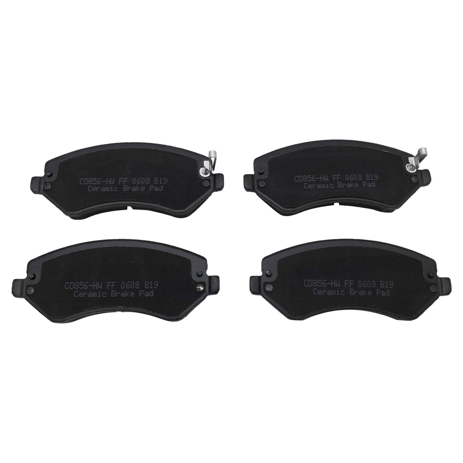 TRQ Front Brake Pads Ceramic Compatible with 2003-2006 Chrysler Town Country 2001-2003 Voyager 2001-2007 Dodge Caravan 2001-2006