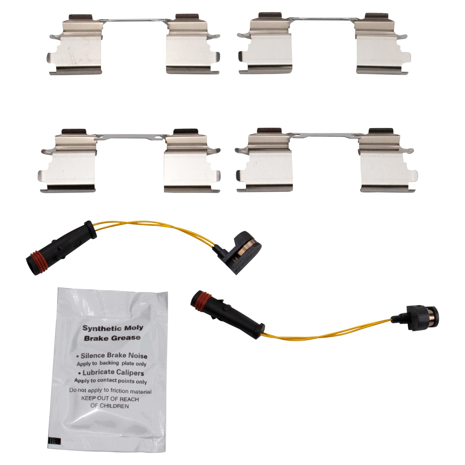 TRQ Front Ceramic Disc Brake Pad Set for Freightliner Mercedes Sprinter Van