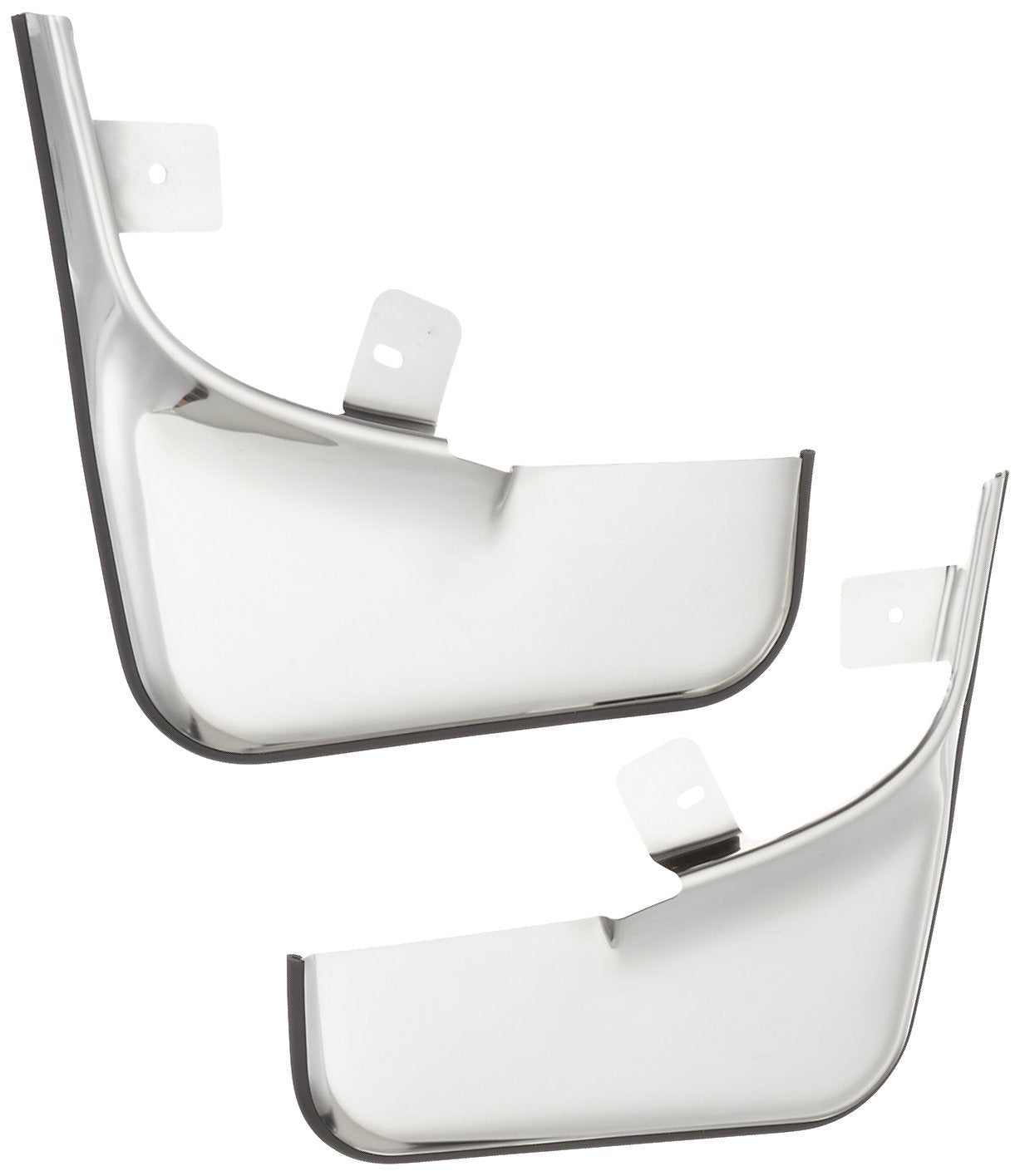 Putco Fitted Stainless Steel Mud Skins - Fits Ford F150 04-14 - Front - 1 Pair - Fits W/Oe Fender Flares